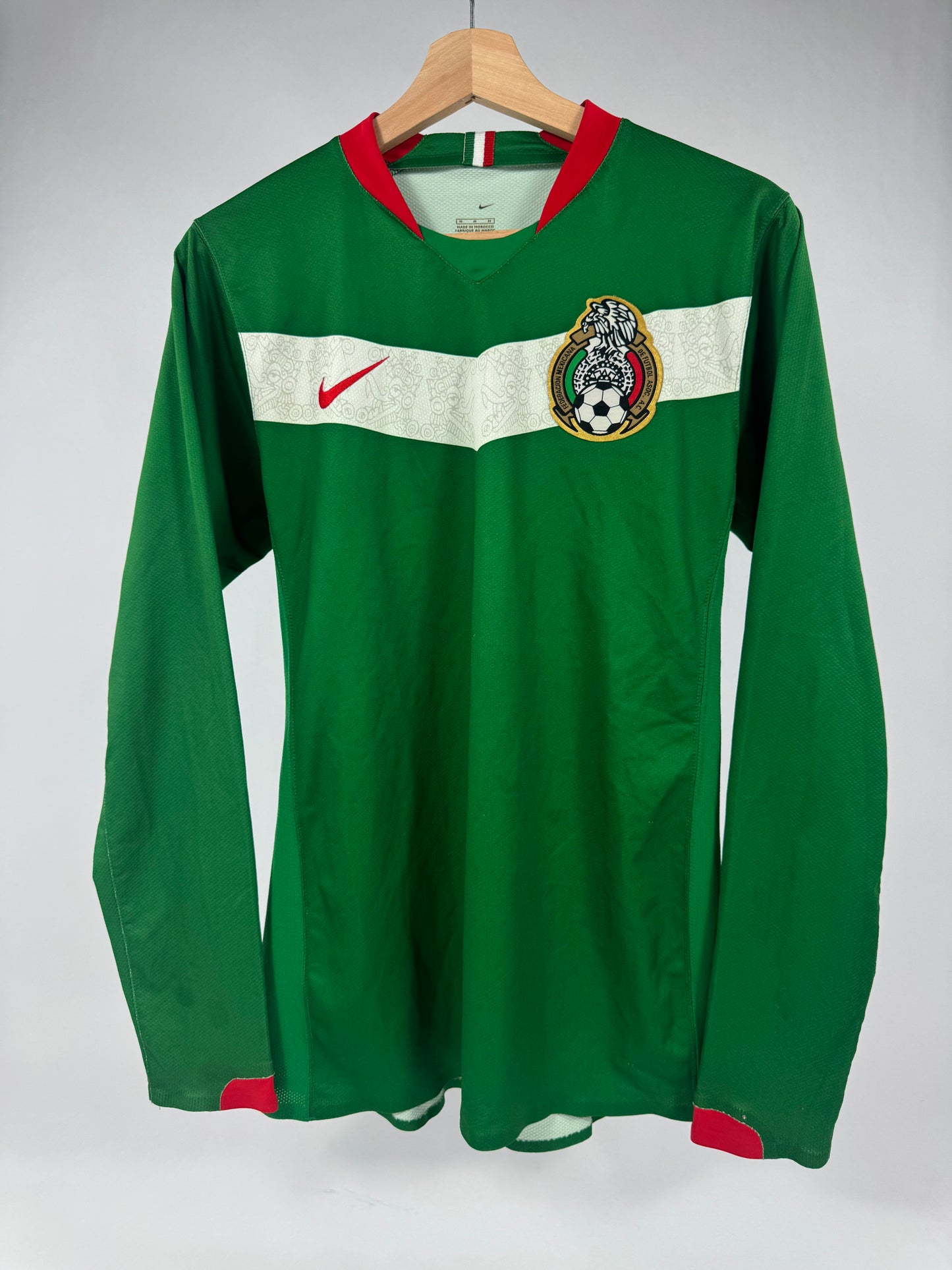 2006 NIKE PLAYER ISSUE MEXICO HOME JERSEY LONG SLEEVE