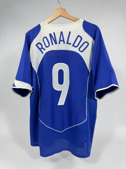 2004/05 NIKE T90 BRAZIL AWAY JERSEY RONALDO 9-(L)