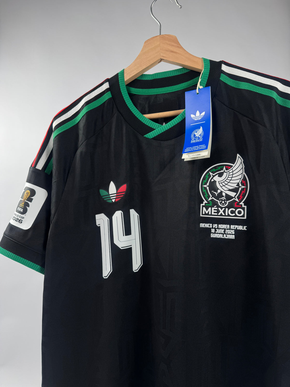 2026 ADIDAS MEXICO 3RD JERSEY ARMANDO GONZALEZ 14 AUTHENTIC PLAYER VERSION (L)NEW WITH TAGS