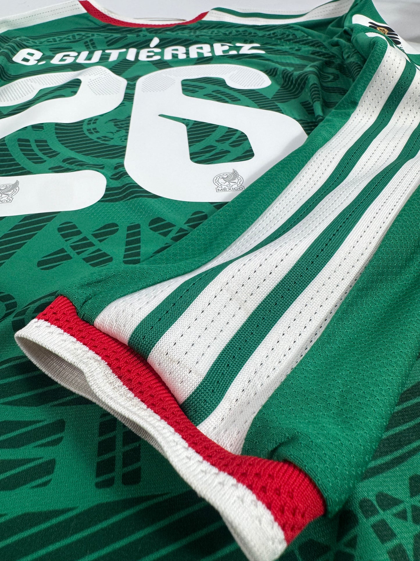 2026 ADIDAS MEXICO WORLD CUP HOME JERSEY LONG SLEEVE BRIAN GUTIERREZ 26 (M)