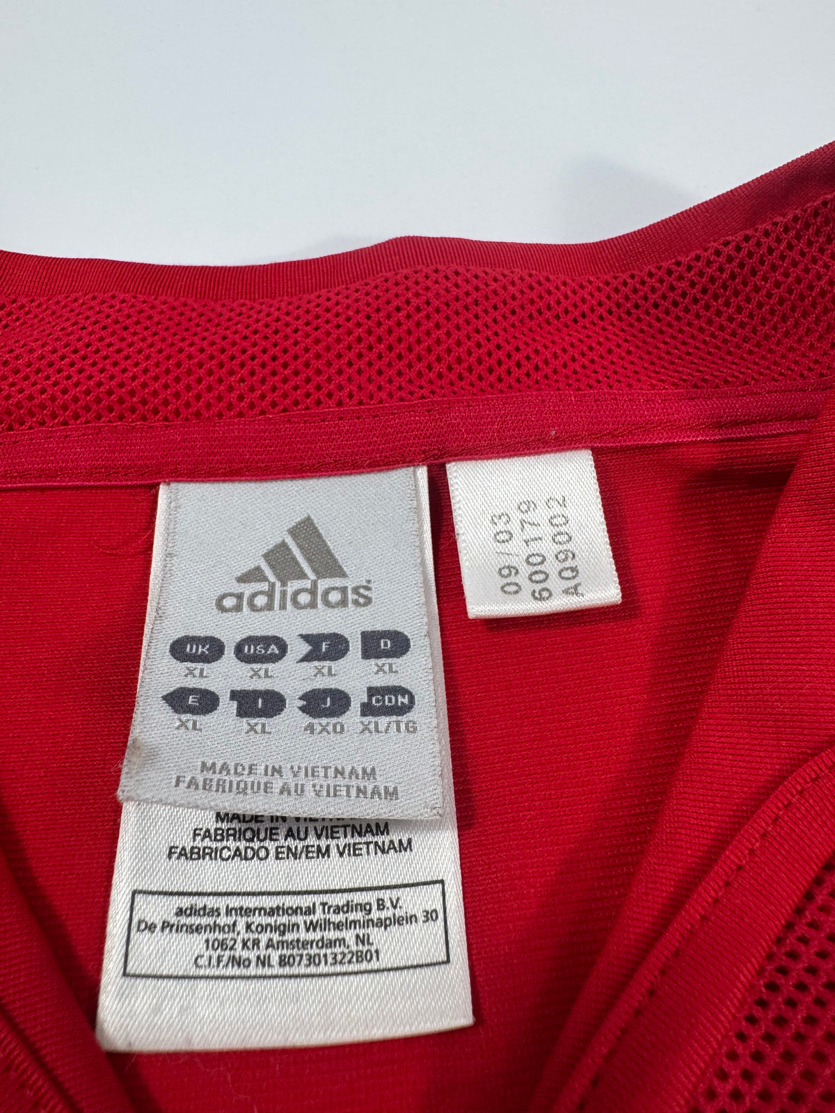 2004 ADIDAS SPAIN HOME JERSEY PUYOL 5 (XL)