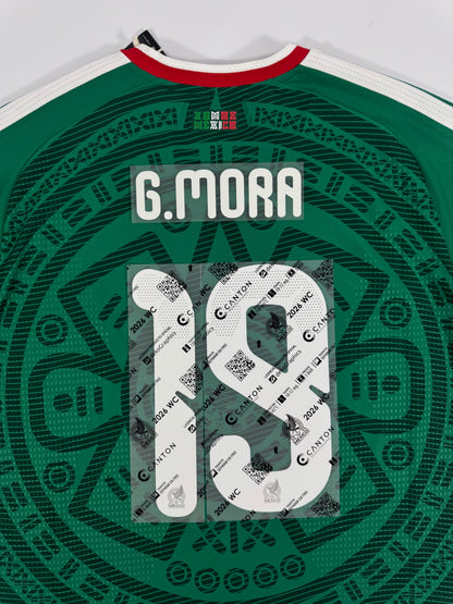 2026 MEXICO HOME JERSEY NAME SET-GILBERTO MORA 19
