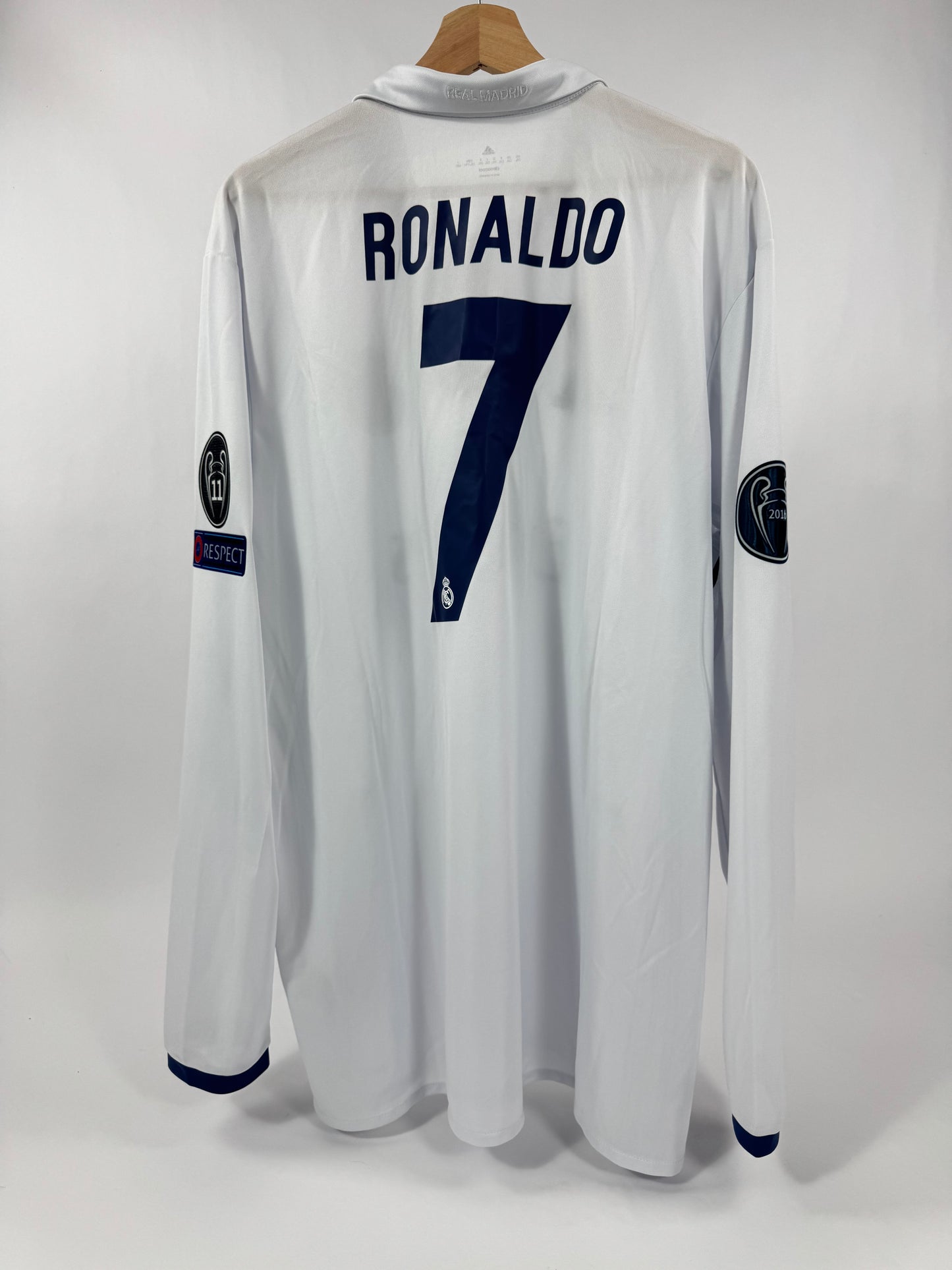 2017 ADIDAS REAL MADRID HOME JERSEY LONG SLEEVE RONALDO 7 NEW WITH TAGS (XXL)