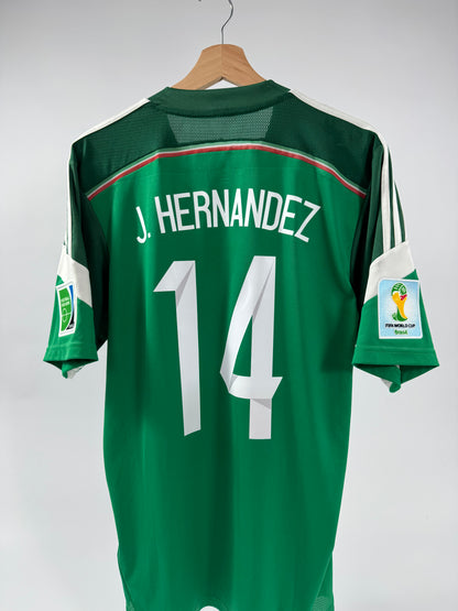 2014 ADIDAS MEXICO HOME JERSEY JAVIER HERNANDEZ 14 (M)