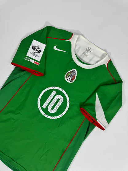 2004/05 NIKE T90 MEXICO HOME JERSEY CUAUHTEMOC BLANCO 10 PLAYER ISSUE UTILERIA (M)