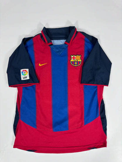 2003 NIKE FC BARCELONA HOME JERSEY RONALDINHO 10 (L)