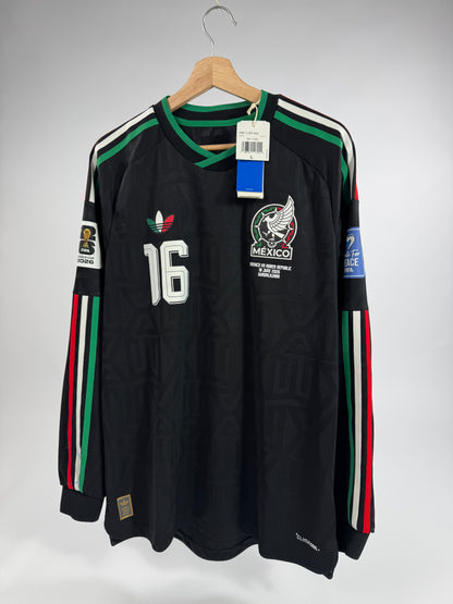 2026 ADIDAS MEXICO THIRD JERSEY AUTHENTIC PLAYER VERSION LONG SLEEVE Julián Quiñones 16 (L) NEW WITH TAGS