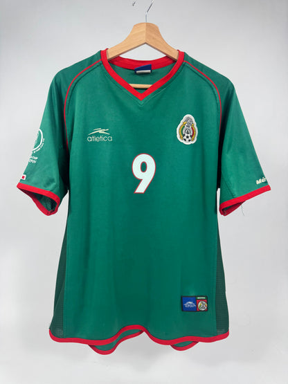 2002 ATLETICA MEXICO HOME JERSEY-BORGETTI 9(M)
