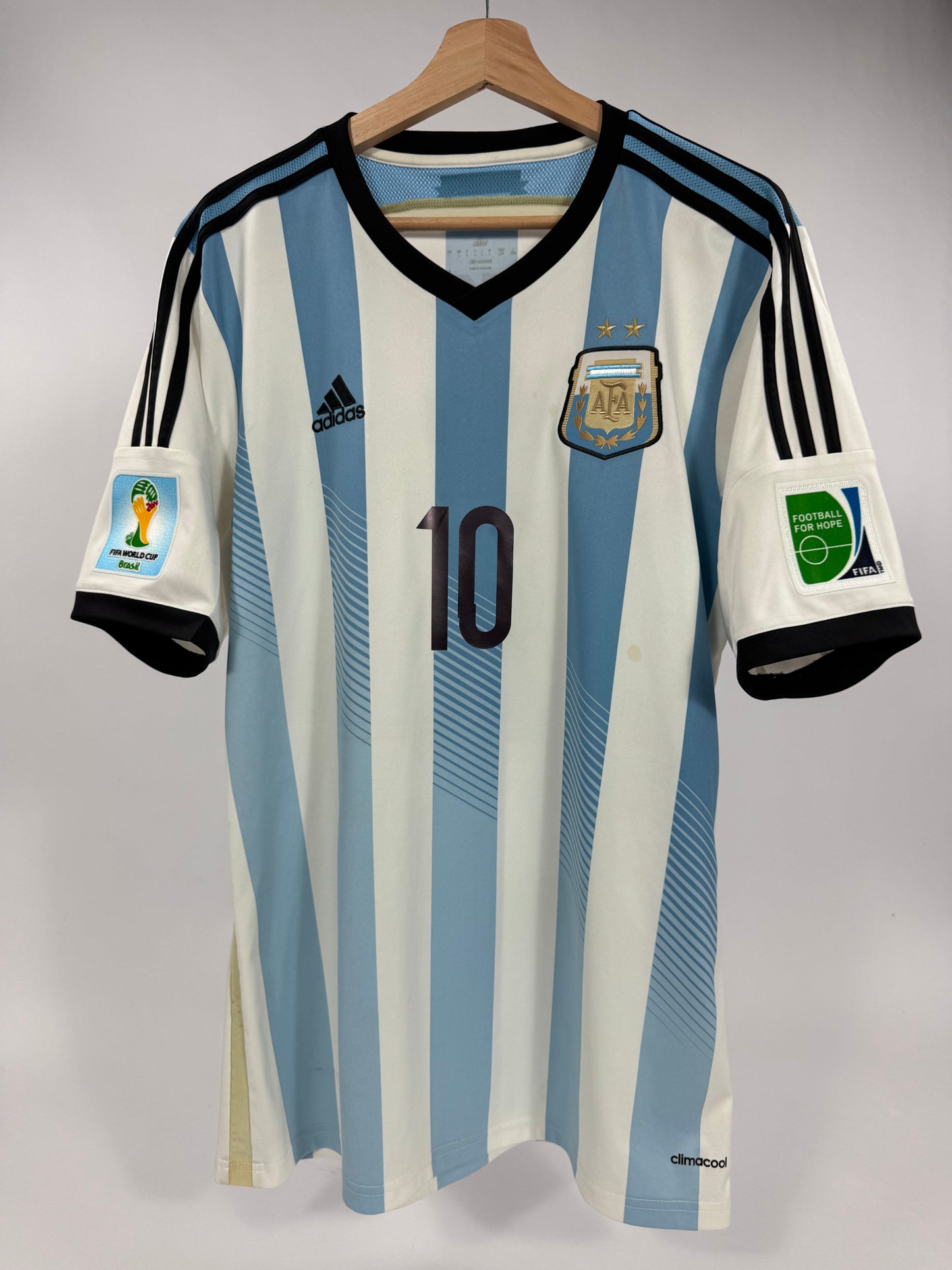 2014 ADIDAS ARGENTINA HOME JERSEY MESSI 10 (L)