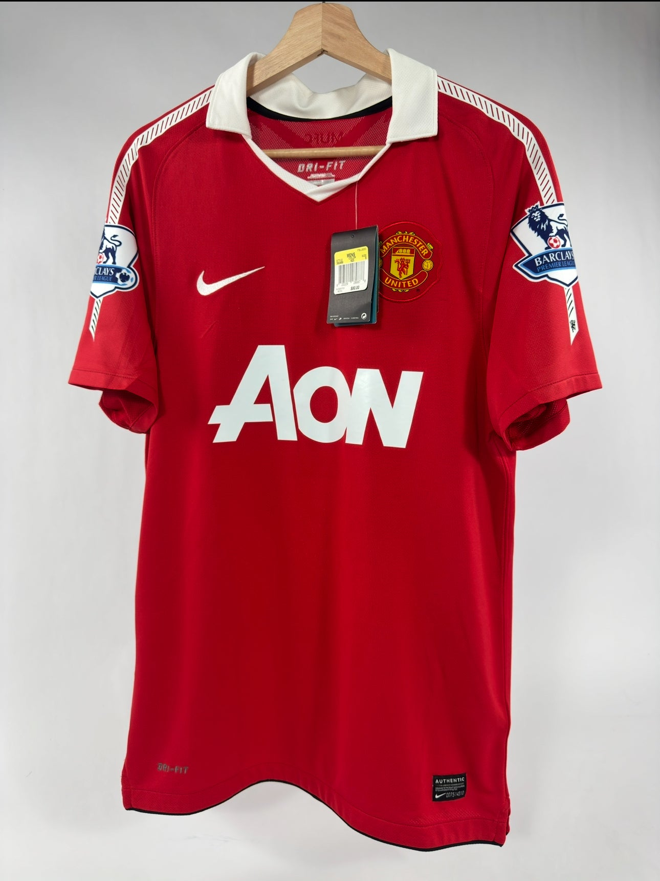 2010 NIKE MANCHESTER UNITED HOME JERSEY  NEW WITH TAGS-(S)