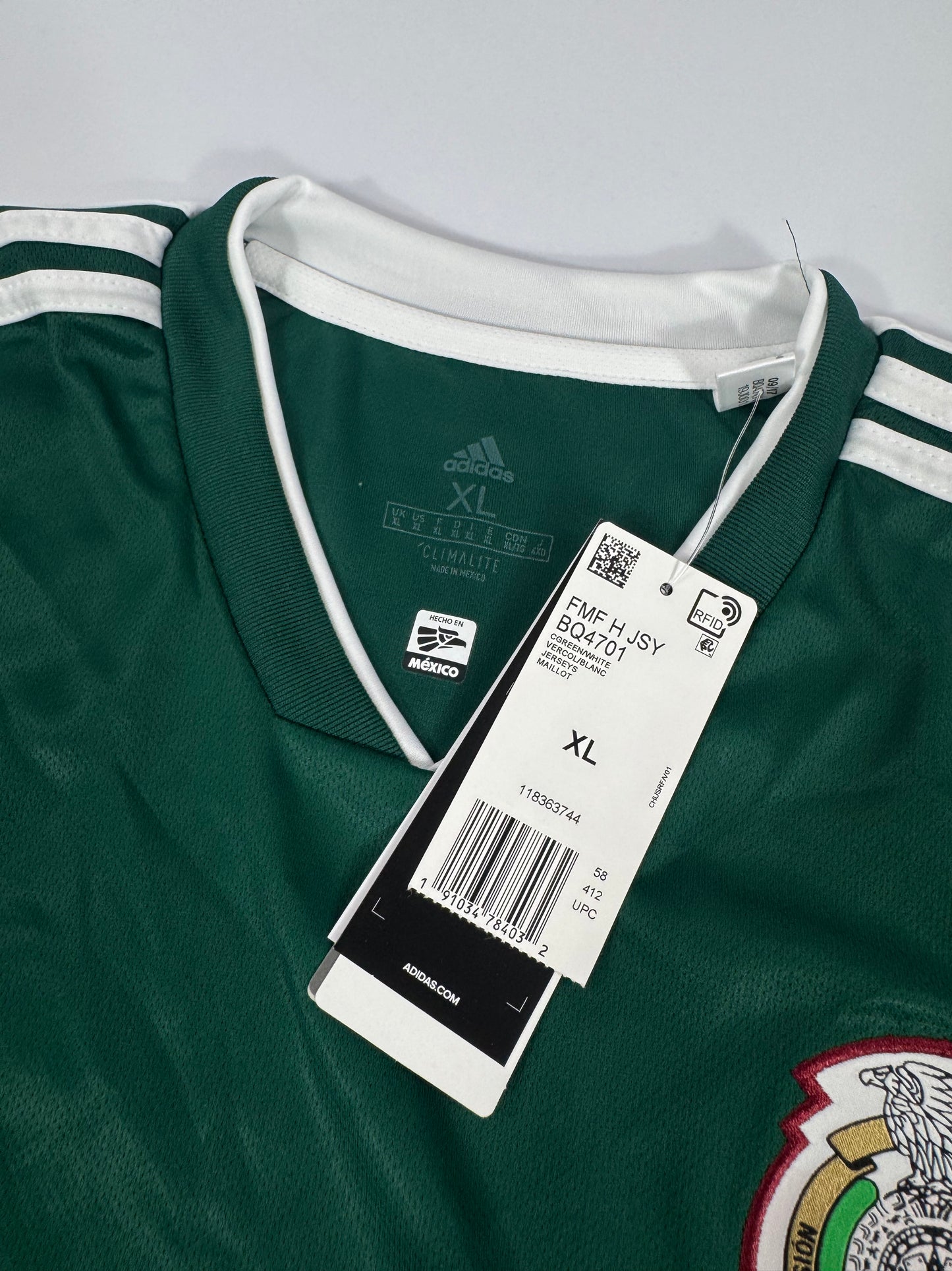 2018 ADIDAS MEXICO HOME JERSEY NEW WITH TAGS ANDRES GUARDADO 18 (XL)