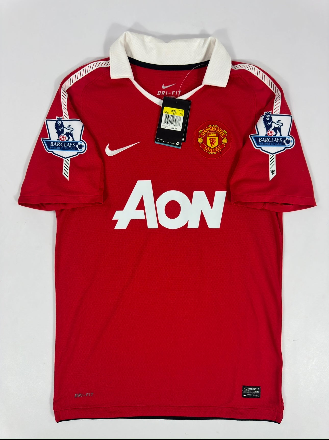 2010 NIKE MANCHESTER UNITED HOME JERSEY  NEW WITH TAGS-(S)