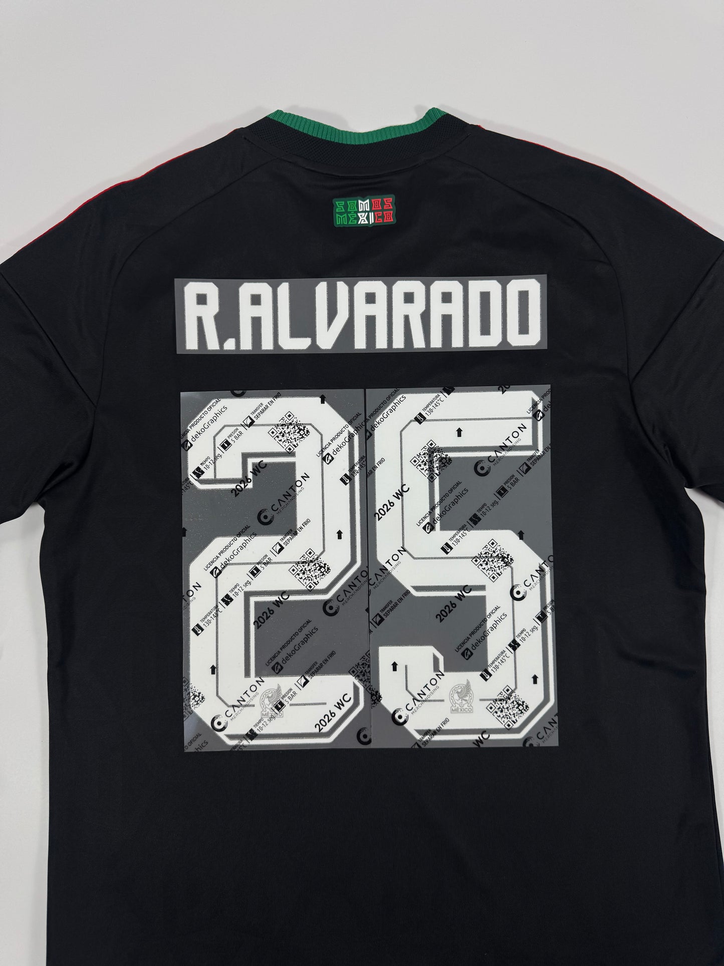 2026 MEXICO THIRD JERSEY NAME SET-ROBERTO ALVARADO 25