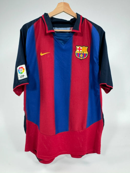 2003 NIKE FC BARCELONA HOME JERSEY RONALDINHO 10 (L)