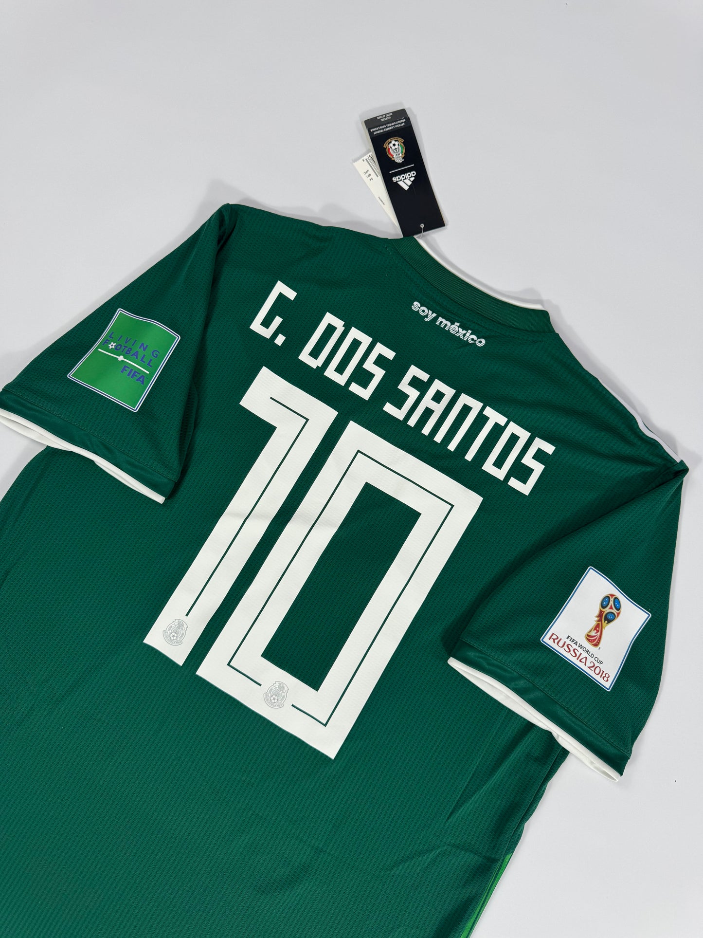 2018 ADIDAS MEXICO HOME JERSEY GIO DOS SANTOS 10 NEW WITH TAGS (L)  PLAYER VERSION