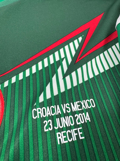 2014 ADIDAS MEXICO HOME JERSEY JAVIER HERNANDEZ 14 (M)