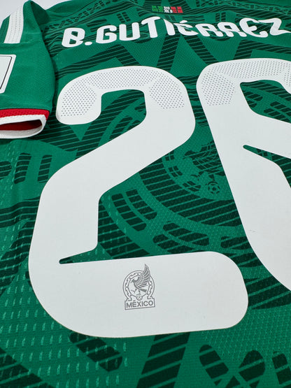 2026 ADIDAS MEXICO HOME JERSEY BRIAN GUTIERREZ 26 NEW WITH TAGS MEXICO VS SOUTH AFRICA DEBUT JERSEY (M)