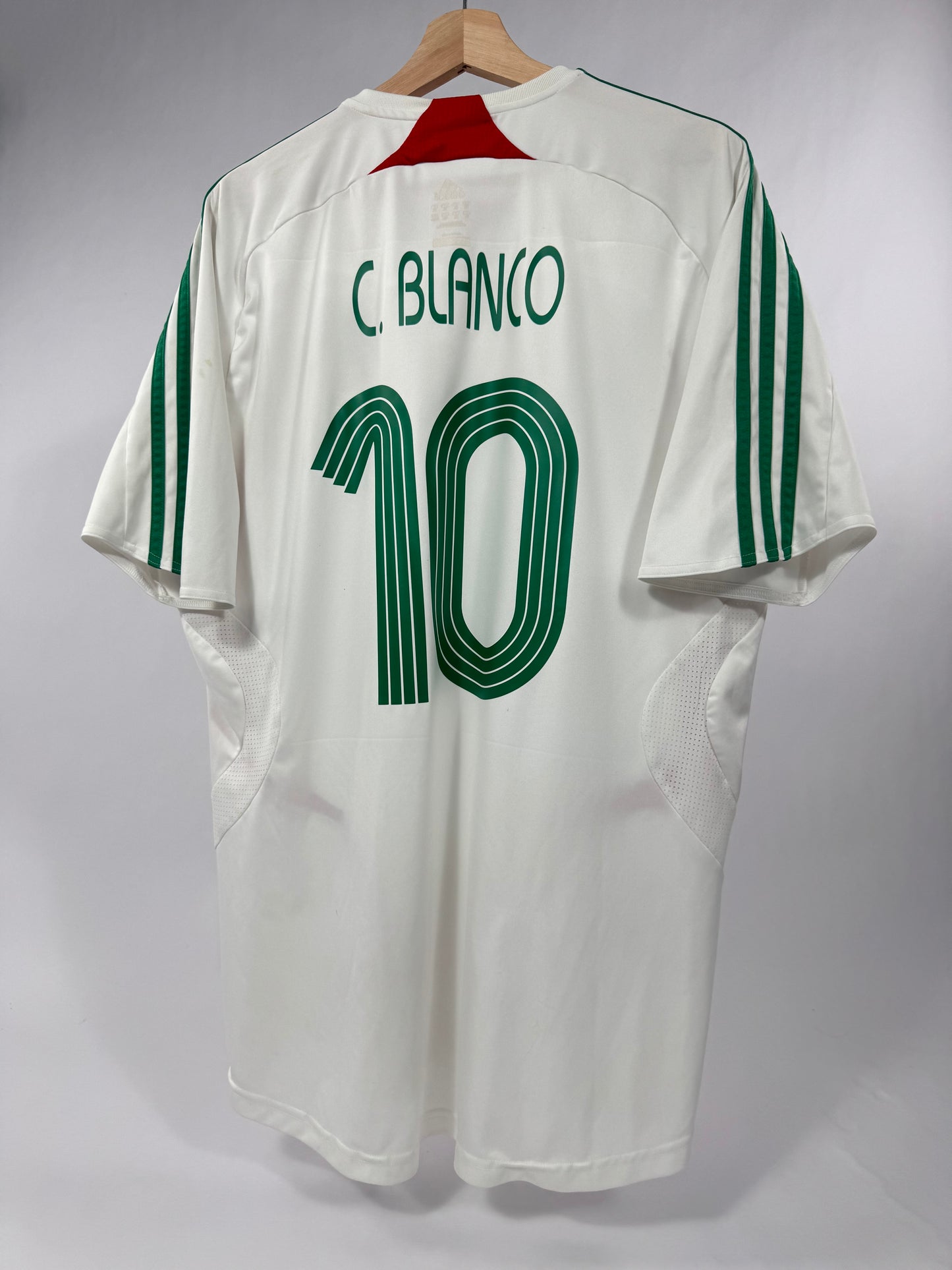 2007 ADIDAS MEXICO AWAY JERSEY CUAUHTEMOC BLANCO 10-(XL_
