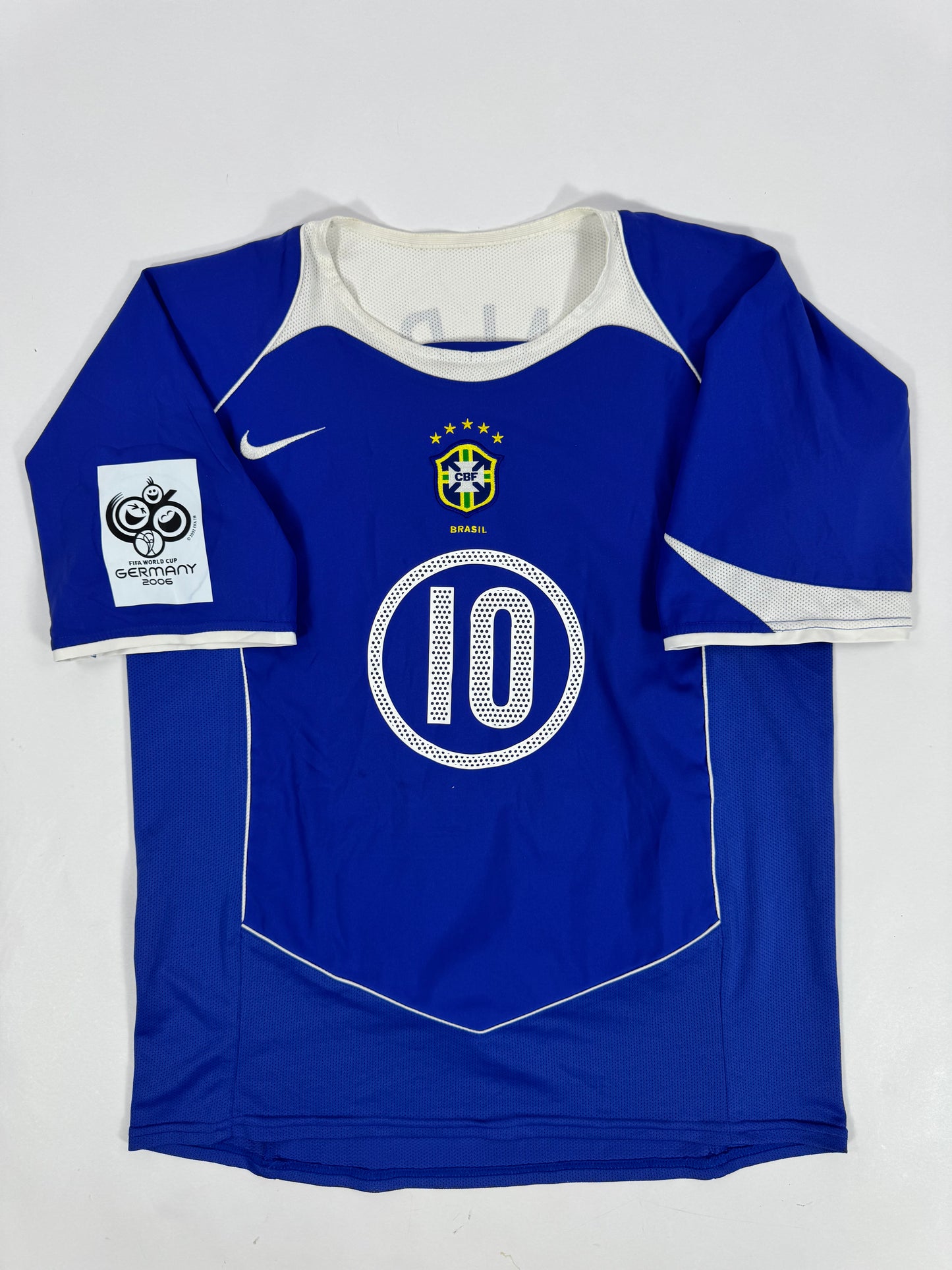 2004/05 NIKE T90 BRAZIL AWAY JERSEY RONALDINHO 10 (M)