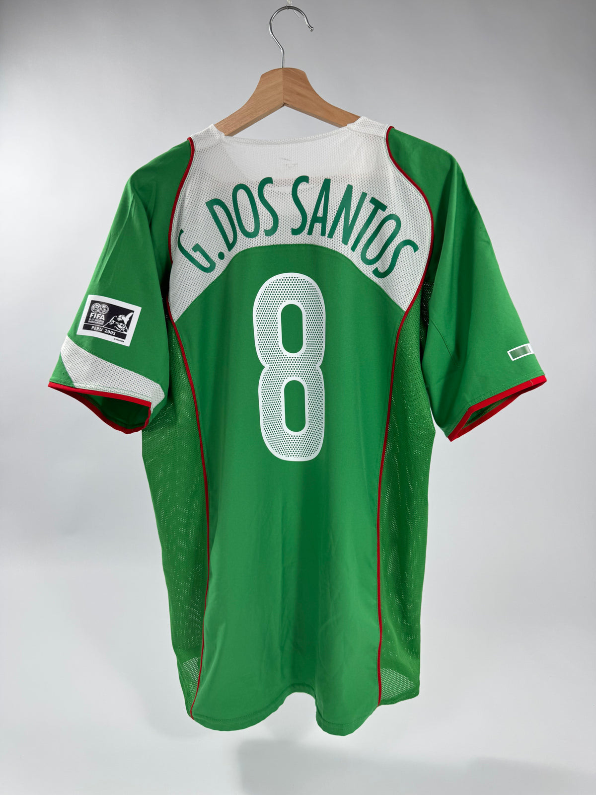 2004/05 NIKE T90 MEXICO HOME JERSEY GIO DOS SANTOS 8 (L)