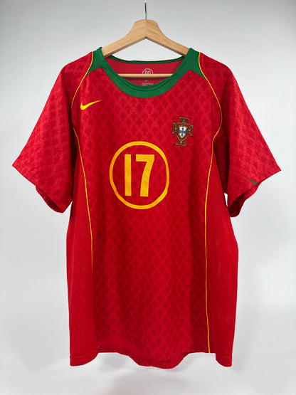 2004/05 NIKE T90 PORTUGAL HOME JERSEY CRISTIANO RONALDO 17 (XL)