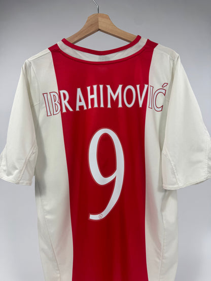 2004 ADIDAS AJAX HOME JERSEY ZLATAN IBRAHIMOVIC 9 (L)