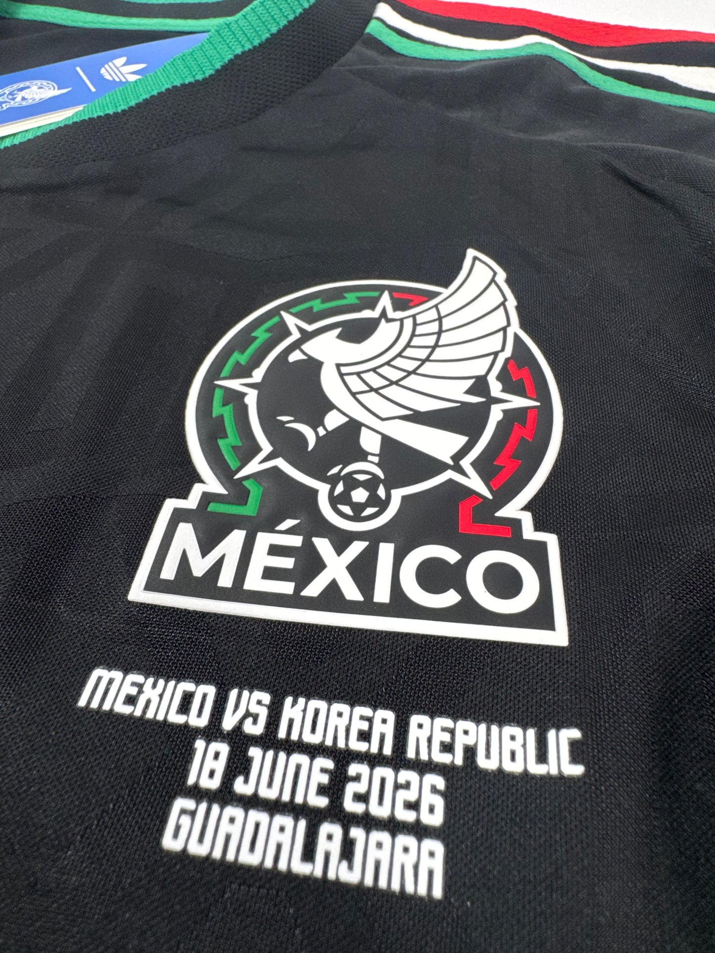 2026 ADIDAS MEXICO THIRD JERSEY AUTHENTIC PLAYER VERSION OBED VARGAS 18 (XL) NEW WITH TAGS