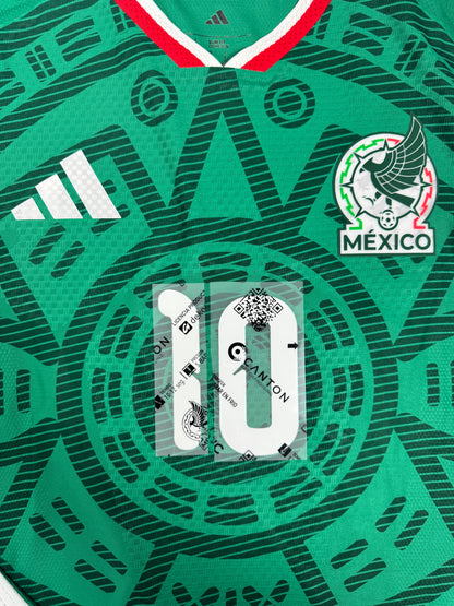 2026 OFFICIAL MEXICO WORLD CUP HOME NAME SET ALEXIS VEGA 10