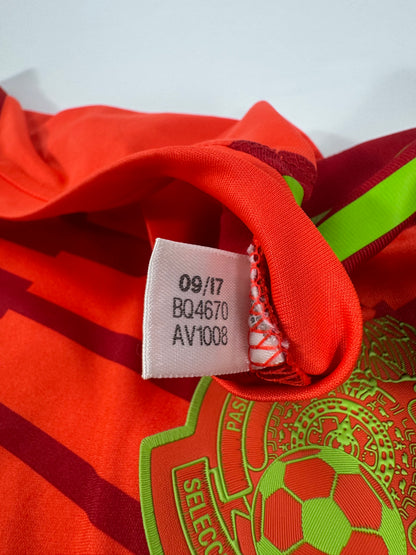 2018 WORLD CUP ADIDAS MEXICO GK JERSEY OCHOA 13 PLAYER ISSUE (UTILERIA) (S)