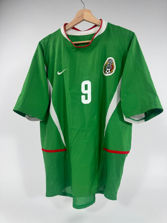 2003 NIKE MEXICO HOME JERSEY BORGETTI 9 (L)