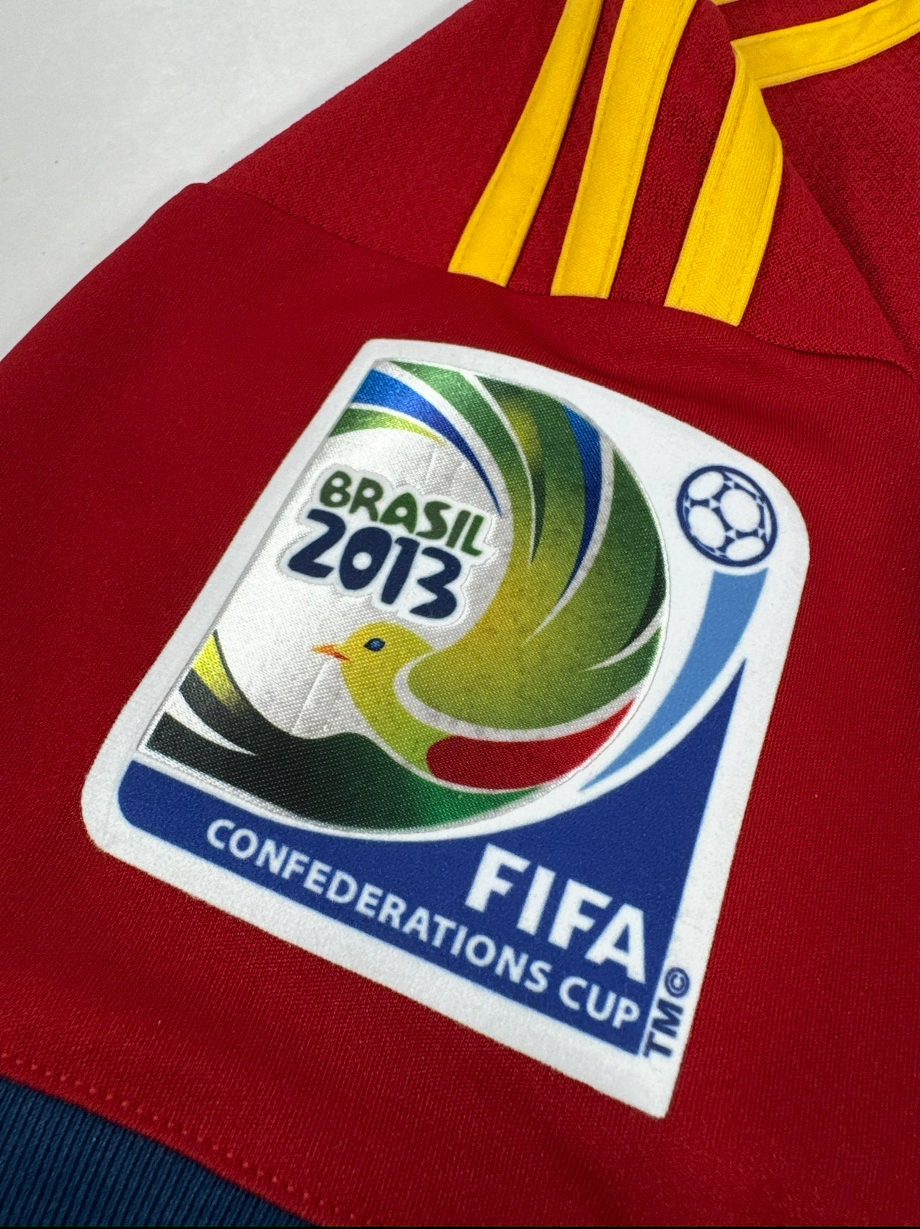 2013 ADIDAS SPAIN HOME JERSEY INIESTA 6-(L)