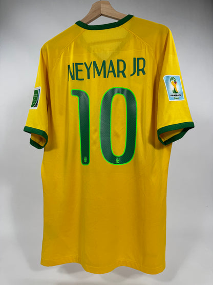 2014 NIKE BRAZIL HOME JERSEY NEYMAR JR 10 PLAYER VERSION (XL)