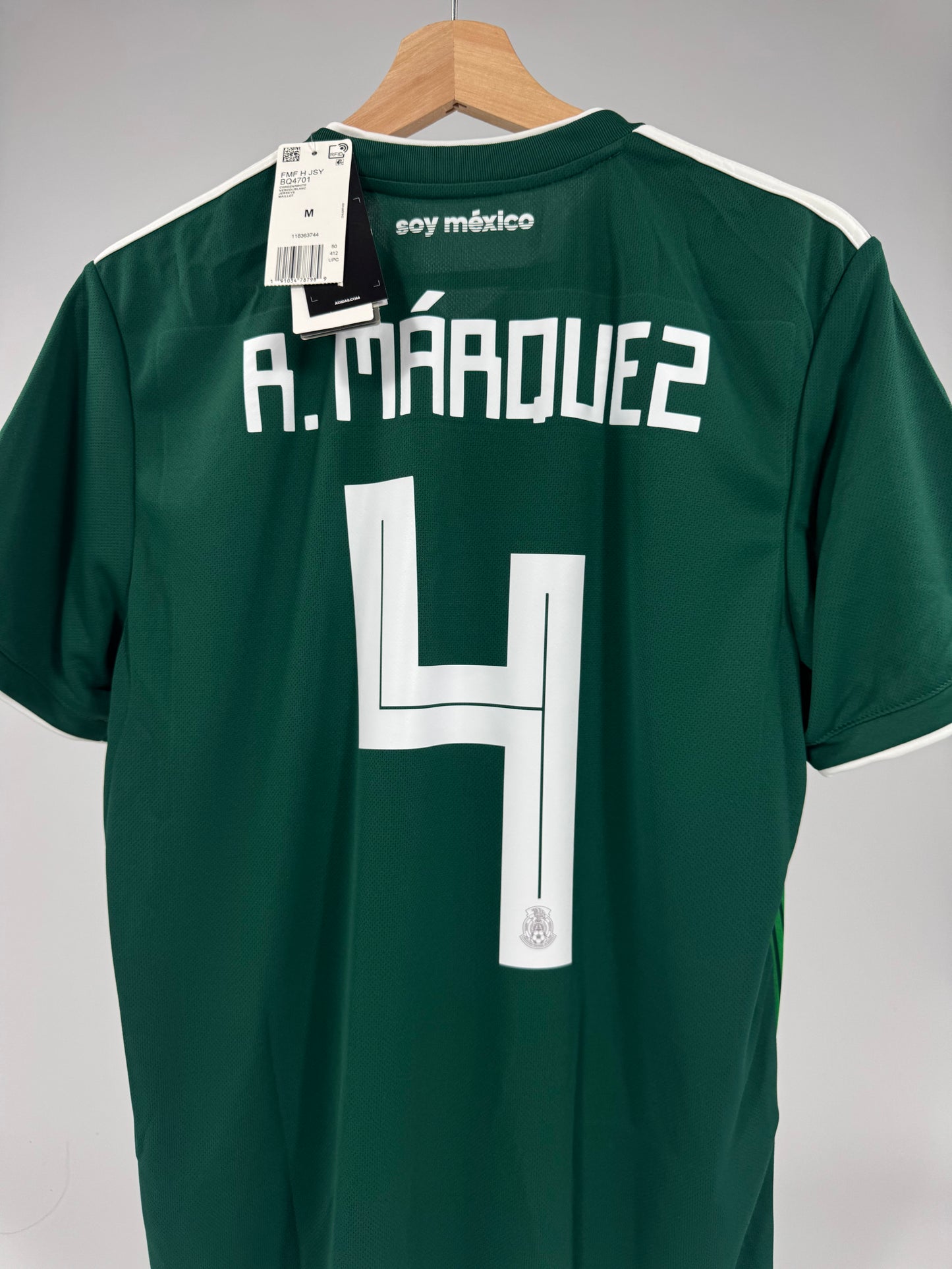 2018 ADIDAS MEXICO HOME JERSEY NEW WITH TAGS RAFA MARQUEZ 4