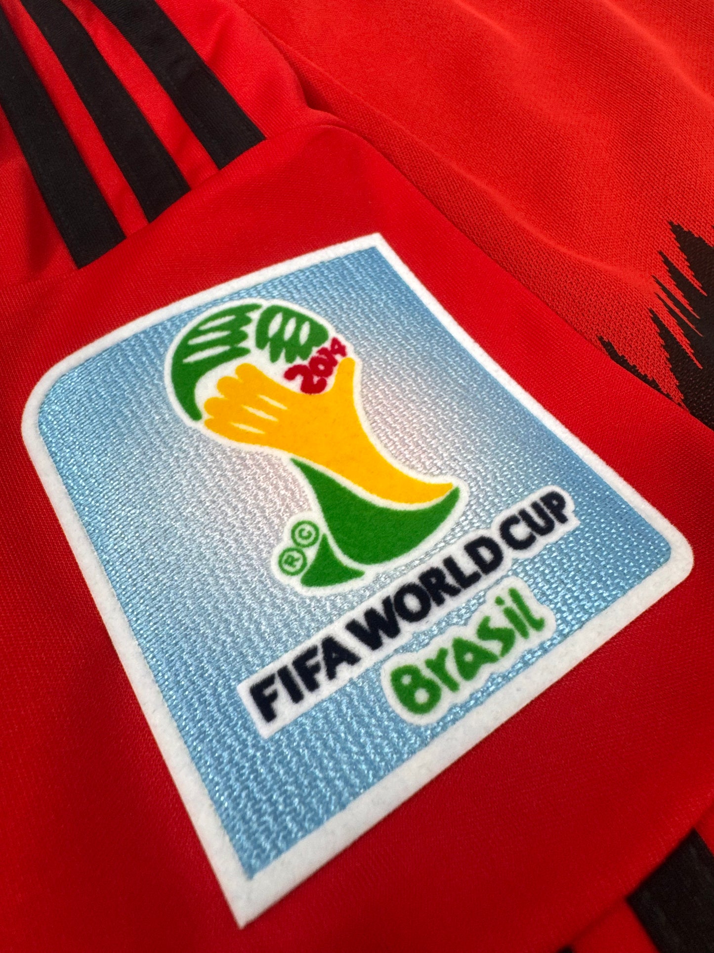 2014 ADIDAS MEXICO HOME JERSEY LONG SLEEVE DOS SANTOS 10 (M)
