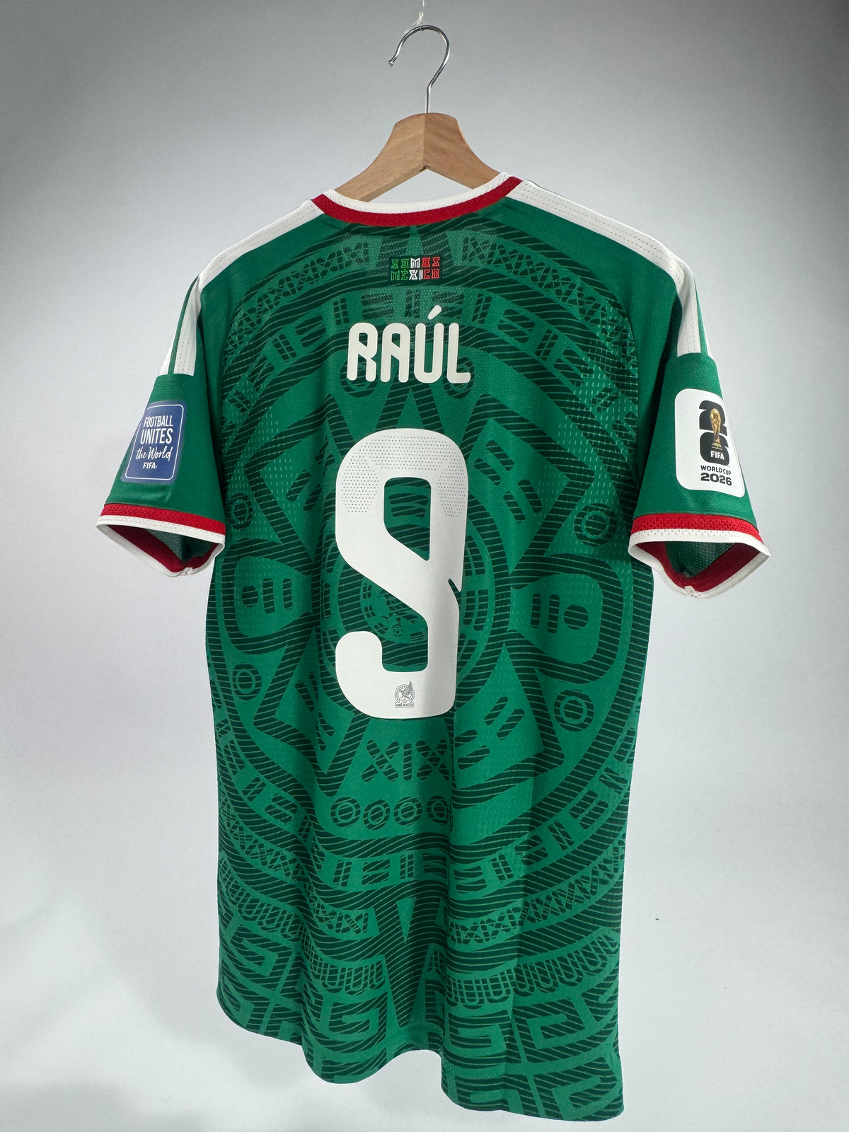 2026 ADIDAS MEXICO HOME AUTHENTIC PLAYER VERSION RAUL JIMENEZ 9 (M) NEW WITH TAGS