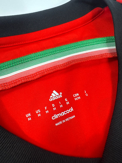 2014 ADIDAS MEXICO HOME JERSEY LONG SLEEVE DOS SANTOS 10 (M)