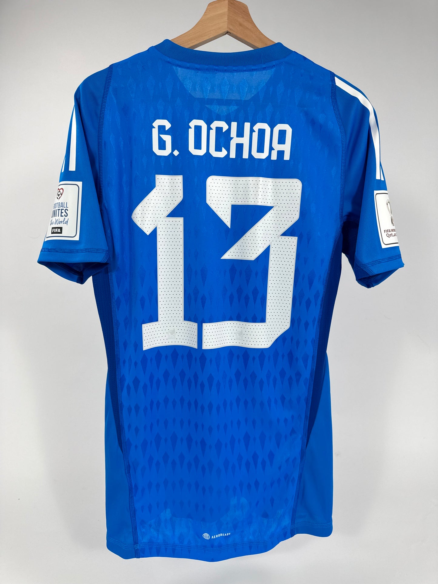 2022 ADIDAS MEXICO GK JERSEY PLAYER ISSUE OCHOA 13 (M) UTILERIA