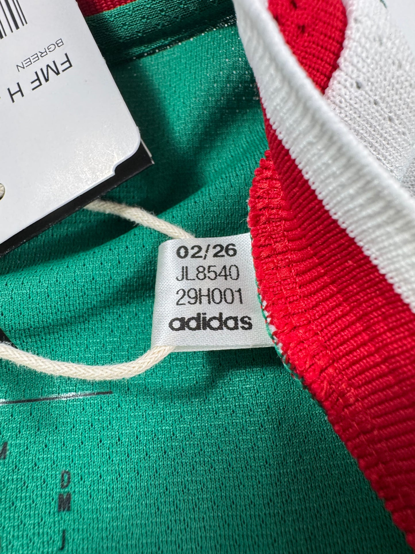 2026 ADIDAS MEXICO HOME JERSEY BRIAN GUTIERREZ 26 NEW WITH TAGS MEXICO VS SOUTH AFRICA DEBUT JERSEY (M)