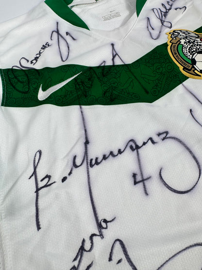 2006 WORLD CUP NIKE PLAYER ISSUE SIGNED MEXICO AWAY JERSEY (UTILERIA) (S)