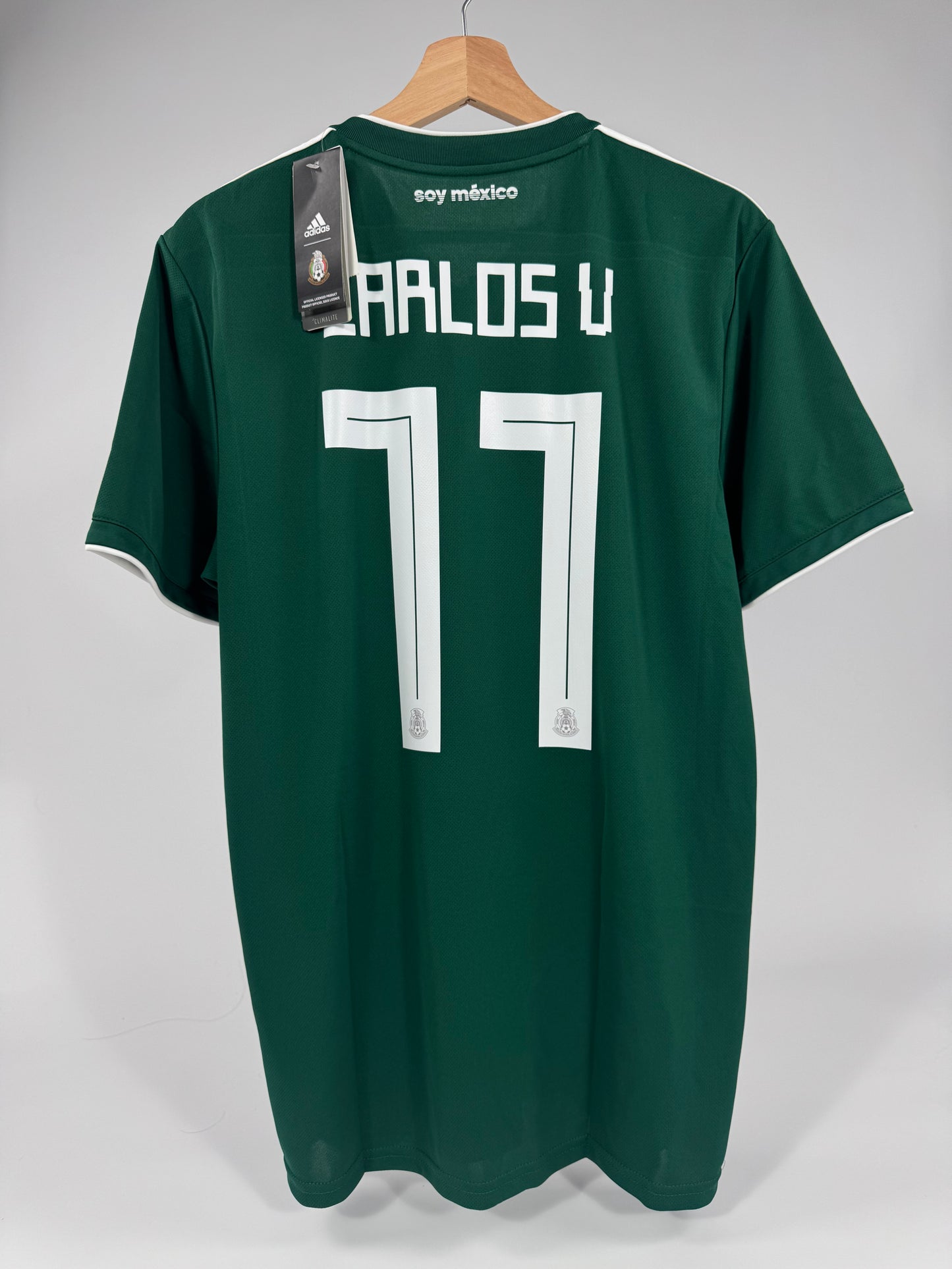 2018 ADIDAS MEXICO HOME JERSEY NEW WITH TAGS CARLOS VELA 11 (L)