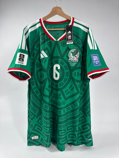 2026 ADIDAS MEXICO HOME AUTHENTIC JERSEY NEW WITH TAGS ERIK LIRA 6 (XXL) NEW WITH TAGS