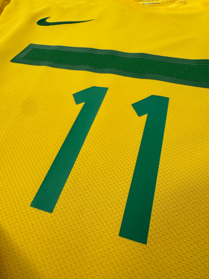 2011 NIKE BRAZIL HOME JERSEY NEYMAR 11-(XXL)