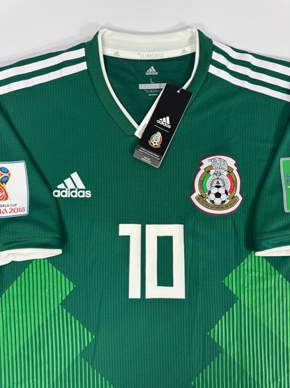 2018 ADIDAS MEXICO HOME JERSEY GIO DOS SANTOS 10 NEW WITH TAGS (L)  PLAYER VERSION