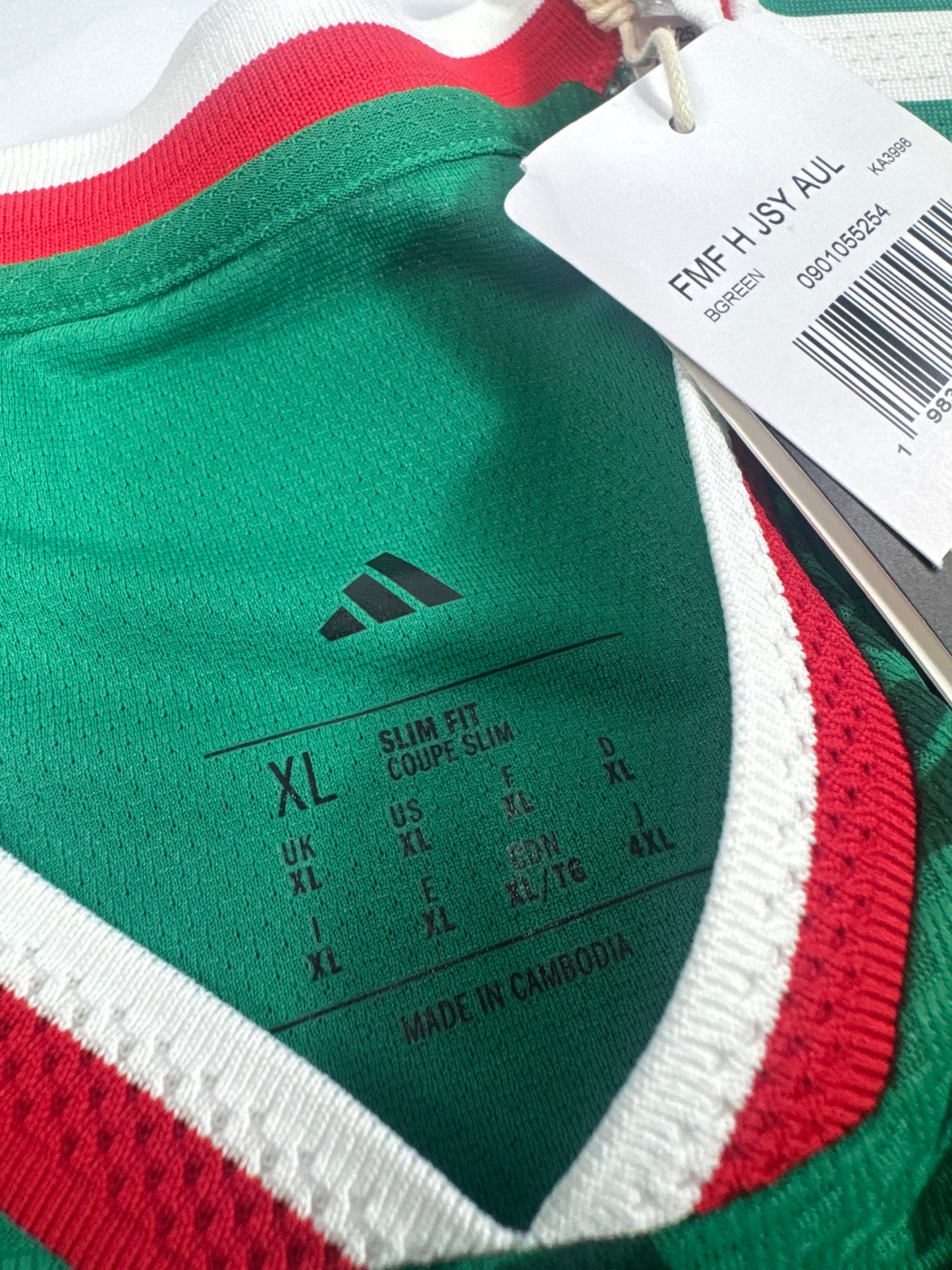2026 ADIDAS MEXICO WORLD CUP HOME JERSEY LONG SLEEVE GILBERTO MORA 19 (XL) PLAYER VERSION