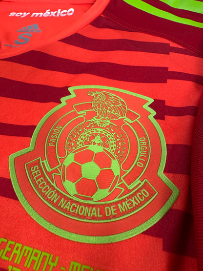 2018 WORLD CUP ADIDAS MEXICO GK JERSEY OCHOA 13 PLAYER ISSUE (UTILERIA) (S)
