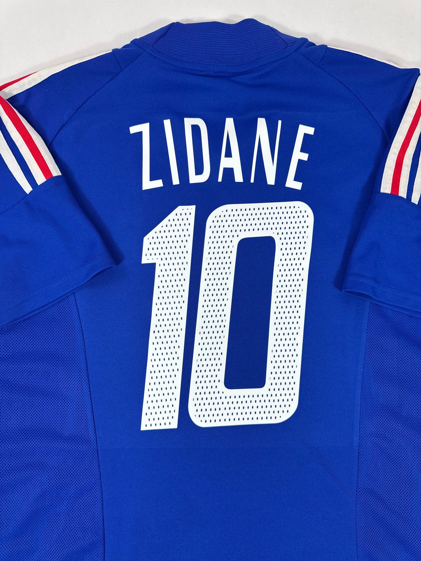 2002 ADIDAS FRANCE HOME JERSEY ZIDANE 10-(M)