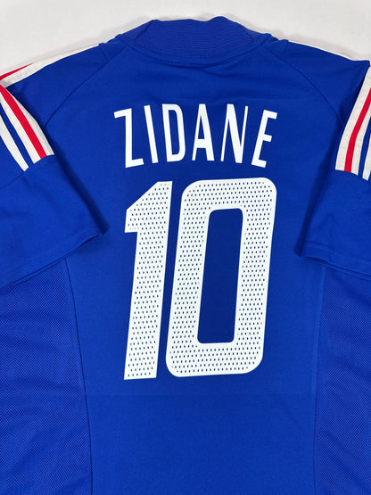 2002 ADIDAS FRANCE HOME JERSEY ZIDANE 10-(M)