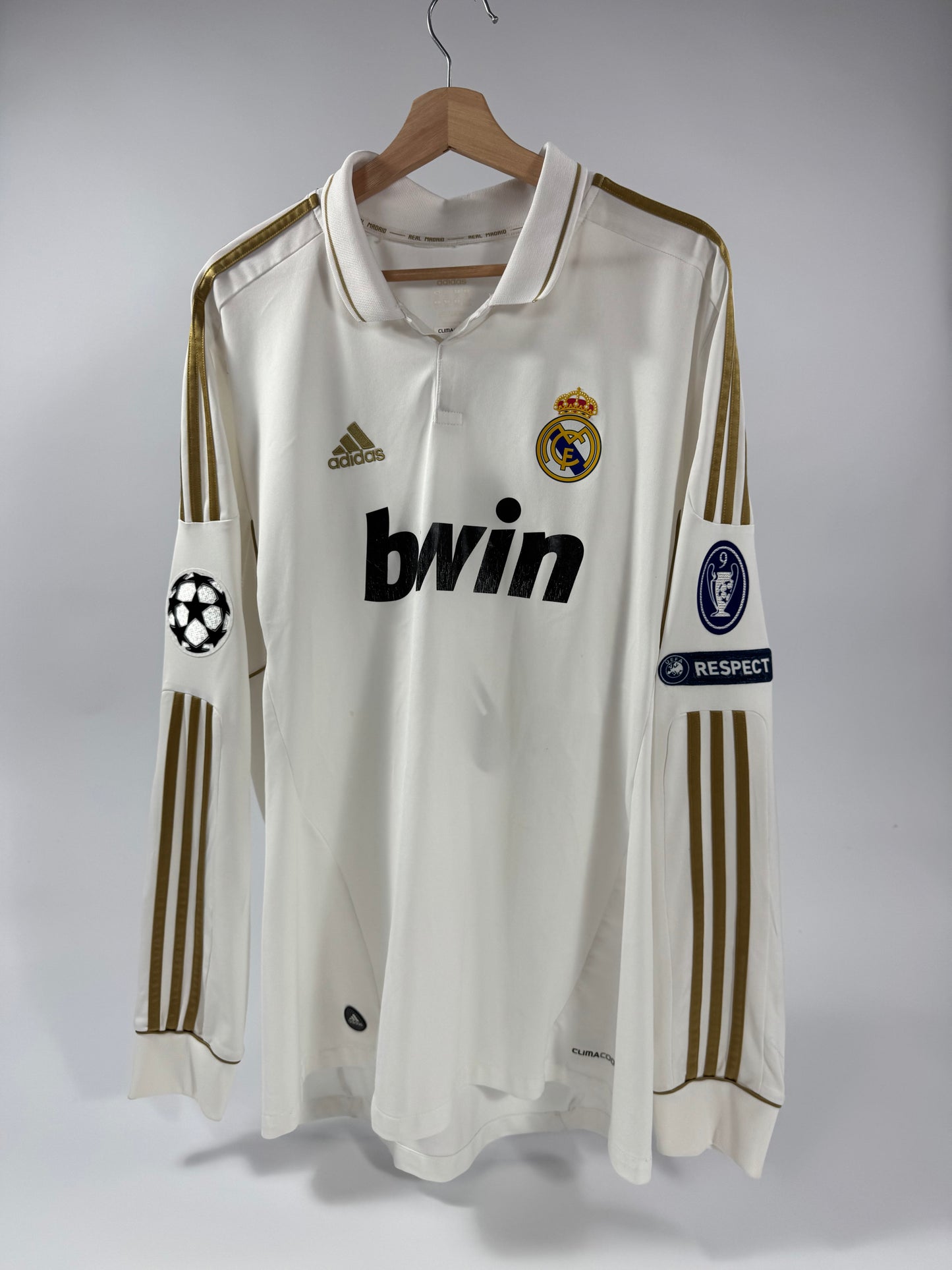 2012 ADIDAS REAL MADRID LONG SLEEVE JERSEY CRISTIANO RONALDO 7 (XL)