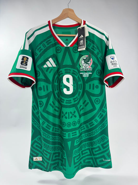 2026 ADIDAS MEXICO HOME JERSEY RAUL JIMENEZ 9 AUTHENTIC PLAYER VERSION (L)
