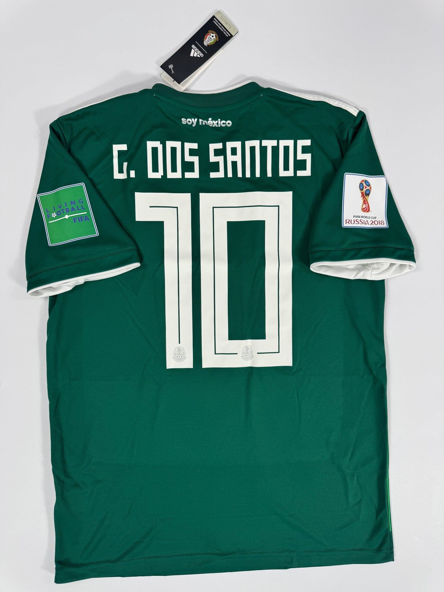 2018 ADIDAS MEXICO HOME JERSEY GIO DOS SANTOS 10 NEW WITH TAGS (XL)